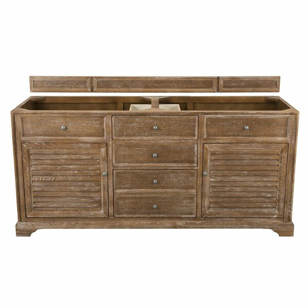 James Martin Vanities Savannah 72in Double Vanity Cabinet, Driftwood 238-104-5711